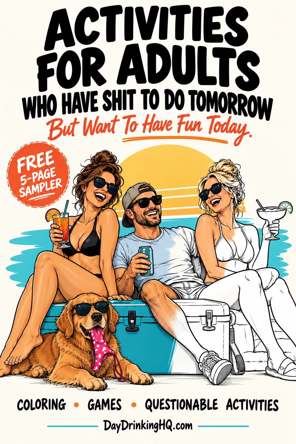 Day Drinking activity book cover