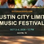 DayDrinkingHQ event card for Austin City Limits Festival 2026 Weekend One