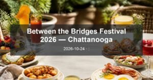 Between the Bridges Festival 2026 — Chattanooga daytime event card