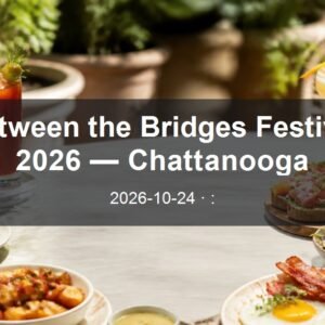 Between the Bridges Festival 2026 — Chattanooga daytime event card