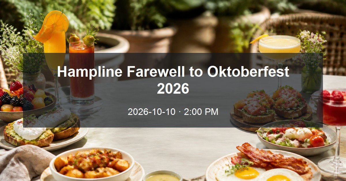 Hampline Farewell to Oktoberfest 2026 daytime event card