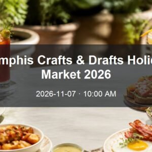 Memphis Crafts & Drafts Holiday Market 2026 daytime event card