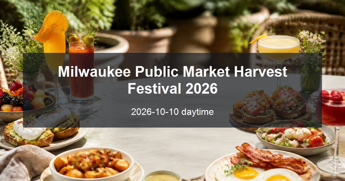 Milwaukee Public Market Harvest Festival 2026 daytime event card