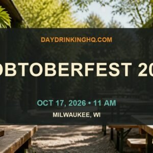 DayDrinkingHQ event card for Mobtoberfest 2026 in Milwaukee