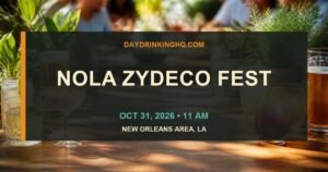 DayDrinkingHQ event card for NOLA Zydeco Fest 2026