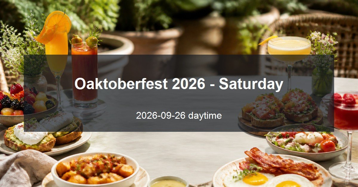 Oaktoberfest 2026 - Saturday daytime event card