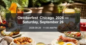 Oktoberfest Chicago 2026 — Saturday, September 26 daytime event card