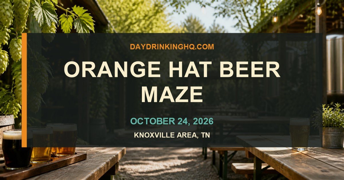 Orange Hat Beer Maze at Walnut Springs Winery event guide