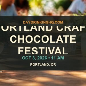 DayDrinkingHQ event card for Portland Craft Chocolate Festival 2026