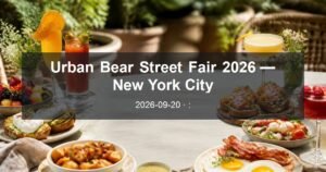 Urban Bear Street Fair 2026 — New York City daytime event card