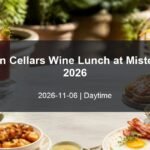 Bevan Cellars Wine Lunch at Mister A's 2026 daytime event card