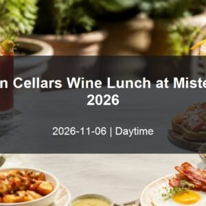 Bevan Cellars Wine Lunch at Mister A's 2026 daytime event card