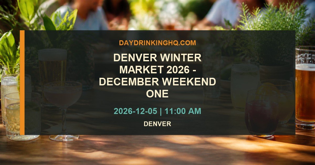 Denver Winter Market 2026 - December Weekend One event card with date and Denver location