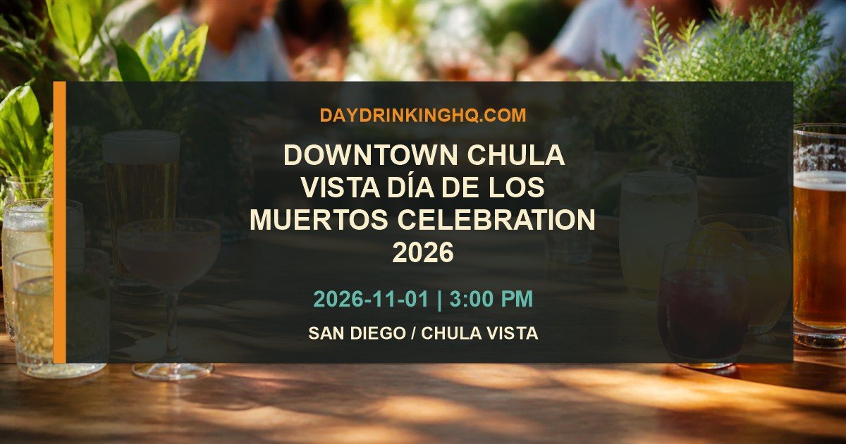 Downtown Chula Vista Día de los Muertos Celebration 2026 event card with date and San Diego / Chula Vista location