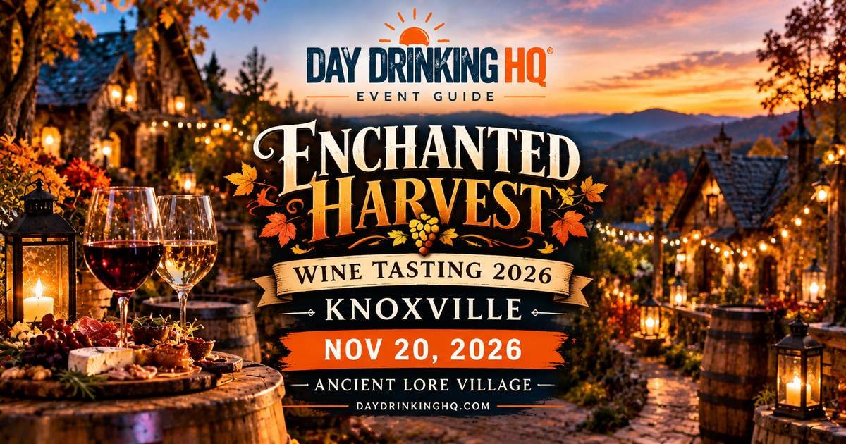 DDHQ Enchanted Harvest Wine Tasting November 20 2026 Knoxville event poster