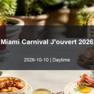 Miami Carnival J'ouvert 2026 daytime event card