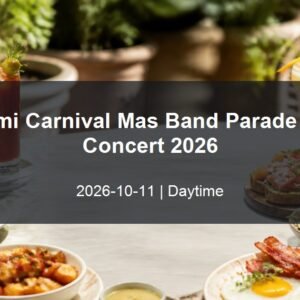 Miami Carnival Mas Band Parade and Concert 2026 daytime event card