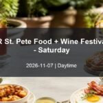 SAVOR St. Pete Food and Wine Festival Saturday daytime event card
