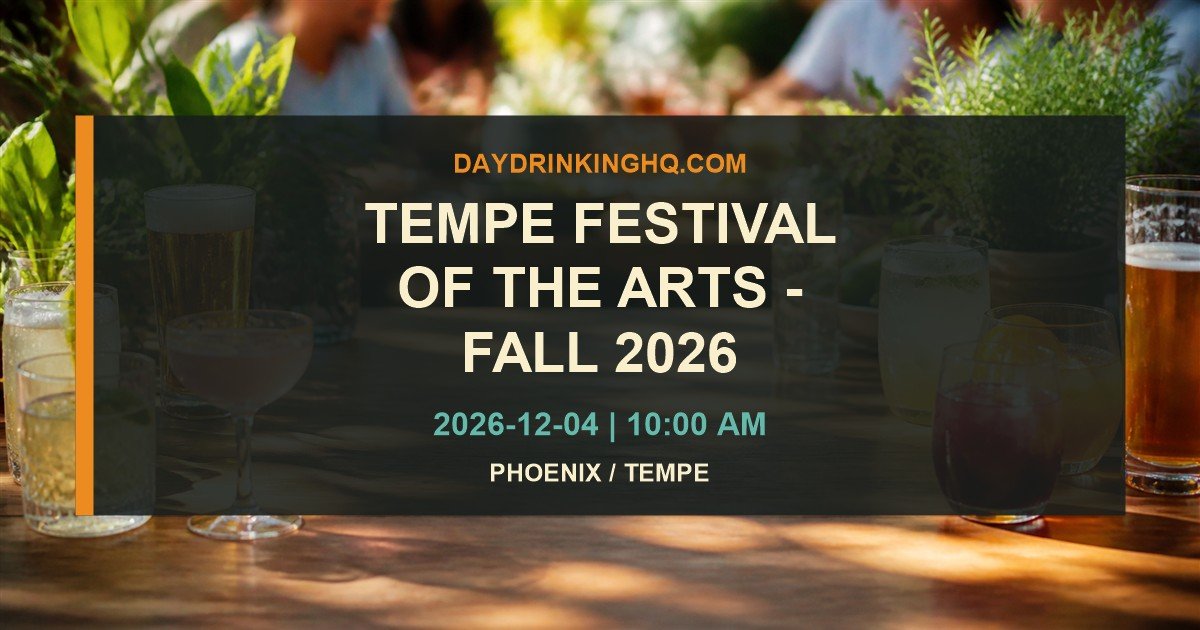 Tempe Festival of the Arts - Fall 2026 event card with date and Phoenix / Tempe location