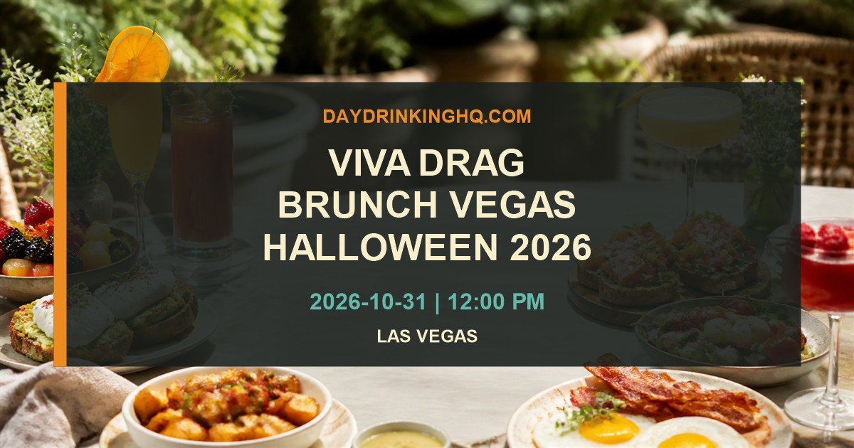 Viva Drag Brunch Vegas Halloween 2026 event card with date and Las Vegas location